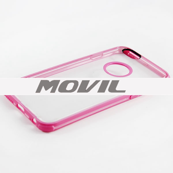 NP-1911 doble color TPU transparente funda para iPhone  6-2